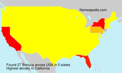 Surname Borluca in USA Surname Borluca in USA