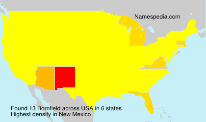 Surname Bornfield in USA