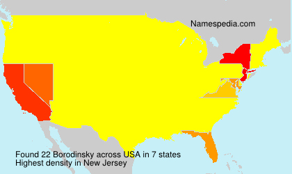 Surname Borodinsky in USA