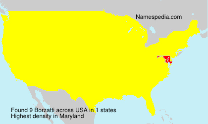 Surname Borzatti in USA