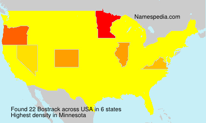 Surname Bostrack in USA Surname Bostrack in USA