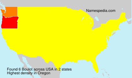 Surname Boulot in USA