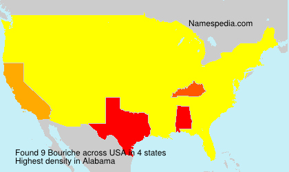 Surname Bouriche in USA
