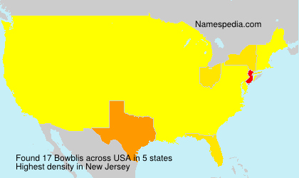 Surname Bowblis in USA