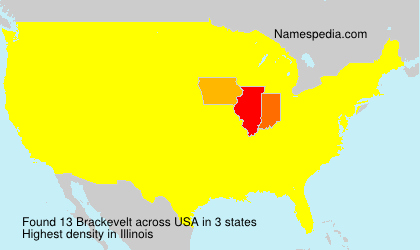 Surname Brackevelt in USA