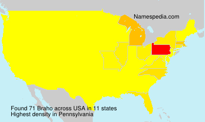 Surname Braho in USA