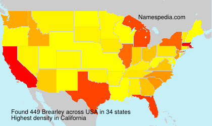 Surname Brearley in USA
