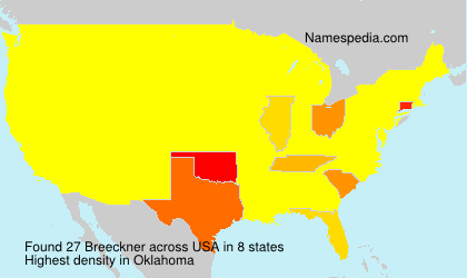 Surname Breeckner in USA