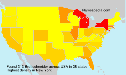 Surname Brettschneider in USA