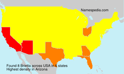 Surname Brietta in USA