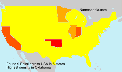 Surname Briksi in USA Surname Briksi in USA