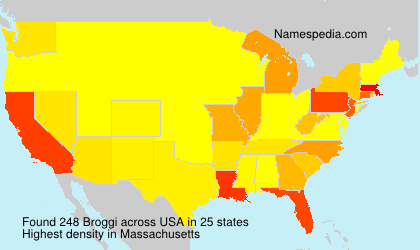 Surname Broggi in USA