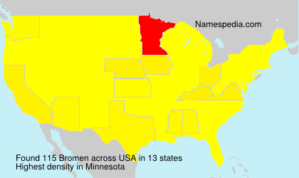 Surname Bromen in USA