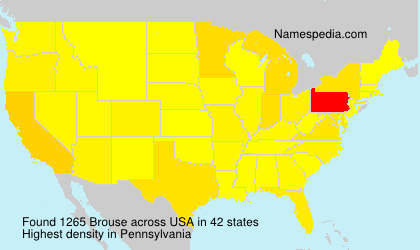 Surname Brouse in USA