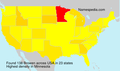 Surname Browen in USA