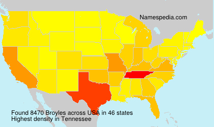 Surname Broyles in USA Surname Broyles in USA