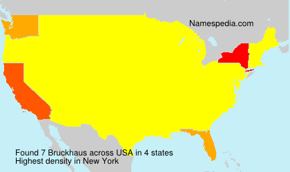 Surname Bruckhaus in USA