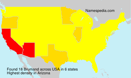 Surname Brumand in USA