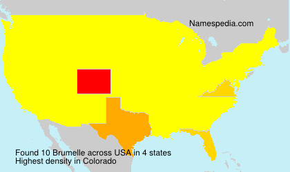 Surname Brumelle in USA
