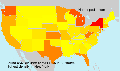 Surname Buckbee in USA