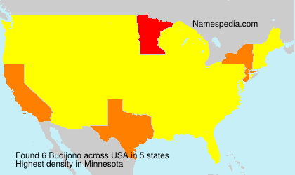 Surname Budijono in USA Surname Budijono in USA