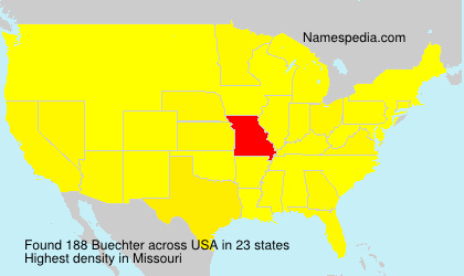 Surname Buechter in USA