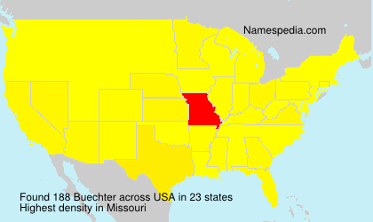 Surname Buechter in USA Surname Buechter in USA