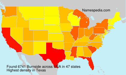 Surname Burnside in USA