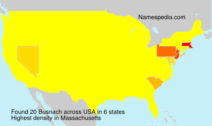 Surname Busnach in USA
