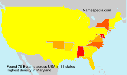 Surname Byrams in USA