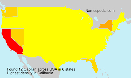 Surname Cabilan in USA Surname Cabilan in USA