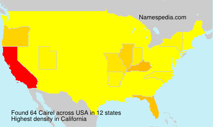 Surname Cairel in USA Surname Cairel in USA