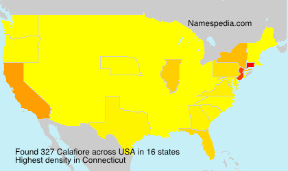 Surname Calafiore in USA