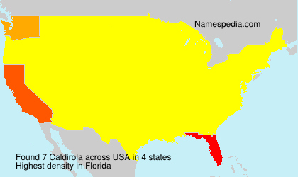 Surname Caldirola in USA