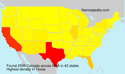 Surname Calzada in USA