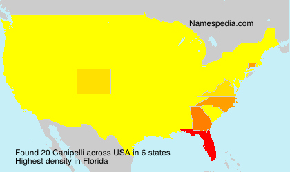 Surname Canipelli in USA