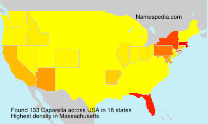 Surname Caparella in USA