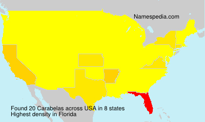 Surname Carabelas in USA Surname Carabelas in USA