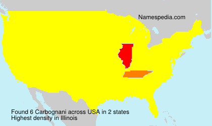 Surname Carbognani in USA