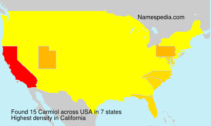 Surname Carmiol in USA