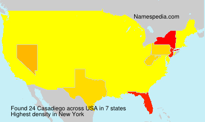 Surname Casadiego in USA Surname Casadiego in USA
