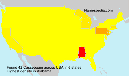 Surname Cassebaum in USA