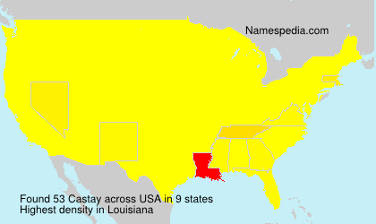 Surname Castay in USA