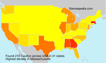 Surname Caulton in USA