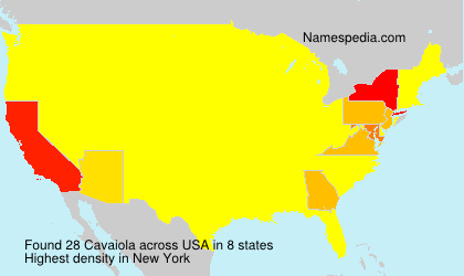 Surname Cavaiola in USA