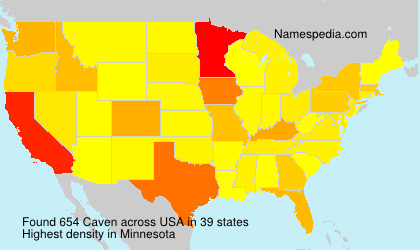 Surname Caven in USA