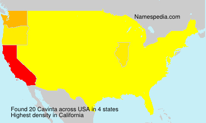 Surname Cavinta in USA Surname Cavinta in USA