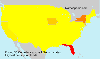 Surname Cervellera in USA
