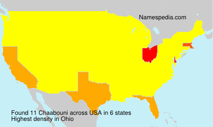 Surname Chaabouni in USA