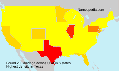 Surname Chadaga in USA